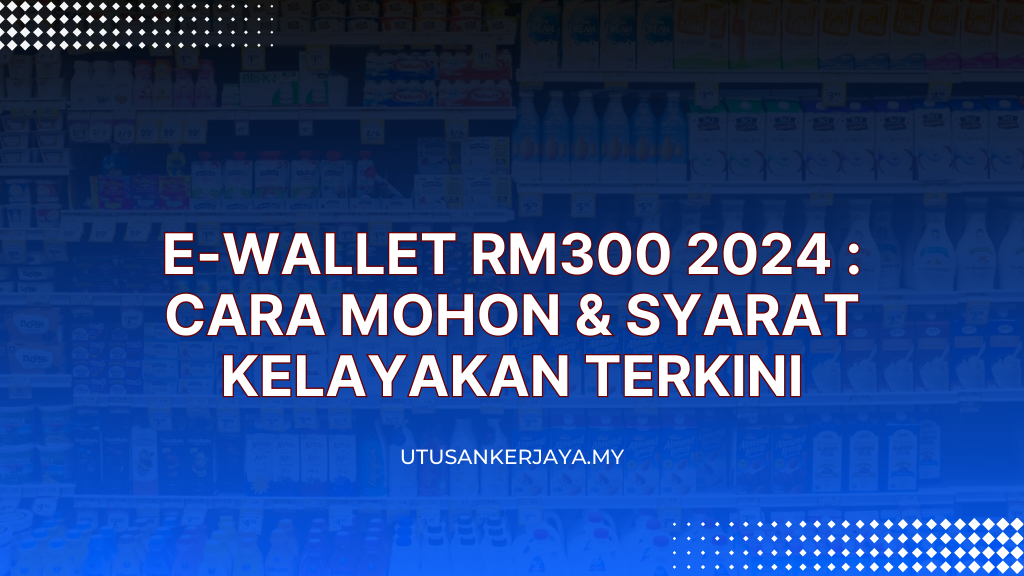 E-Wallet RM300 2024 : Cara Mohon & Syarat Kelayakan Terkini