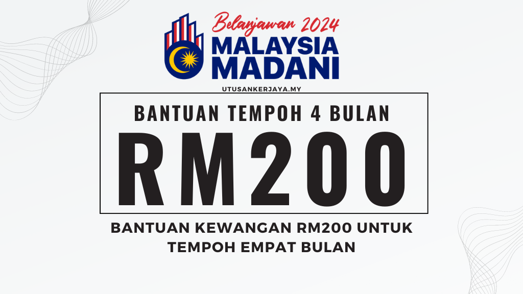 Bantuan Kewangan RM200 Untuk Tempoh Empat Bulan