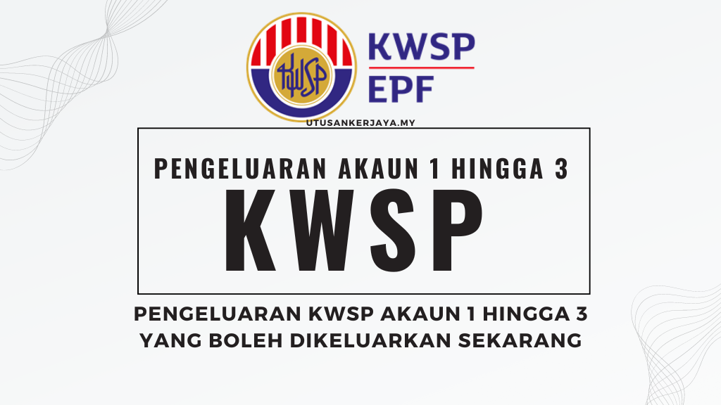 Pengeluaran KWSP Akaun 1 Hingga 3 Yang Boleh Dikeluarkan Sekarang