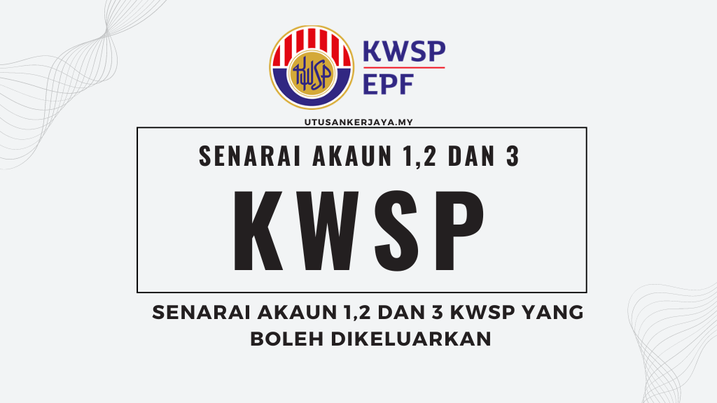 Senarai Akaun 1,2 Dan 3 KWSP Yang Boleh Dikeluarkan