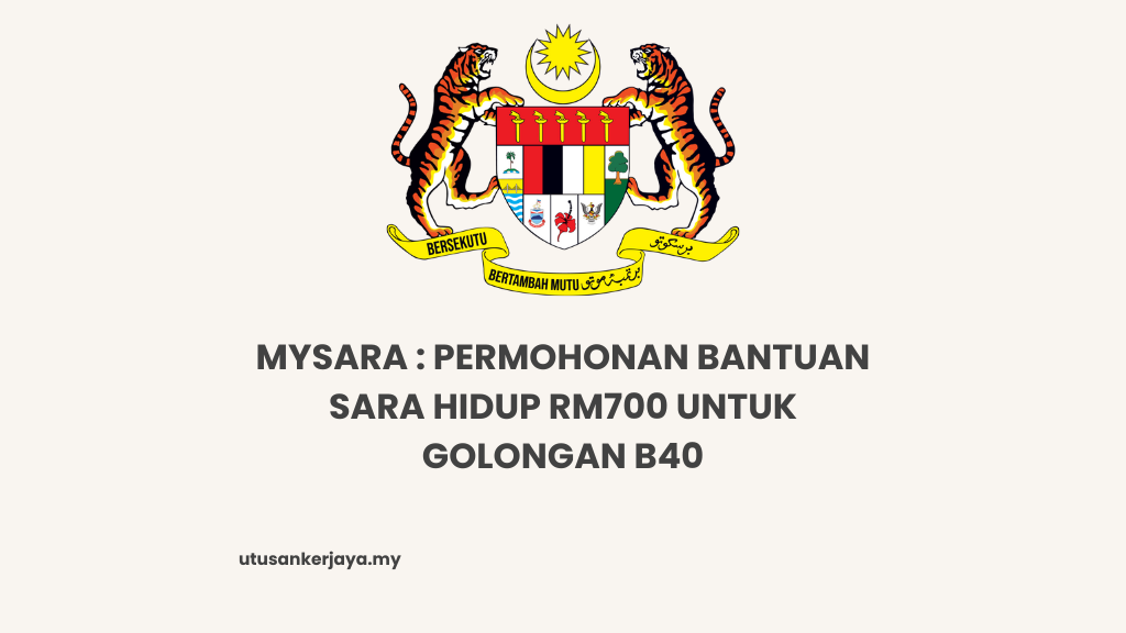 MYSARA : Permohonan Bantuan Sara Hidup RM700 Untuk Golongan B40