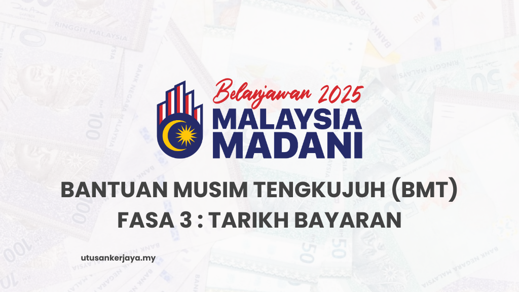 Bantuan Musim Tengkujuh (BMT) Fasa 3 : Tarikh Bayaran