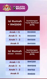 TERKINI : Bantuan Tunai 2025 ~ Semakan Status Layak Atau Tidak STR & SARA