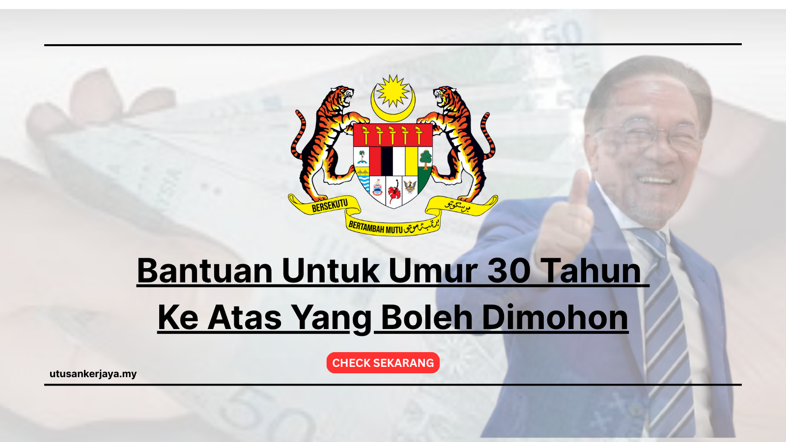 Bantuan 2025: Senarai Bantuan Untuk Umur 30 Tahun Ke Atas Yang Boleh Dimohon