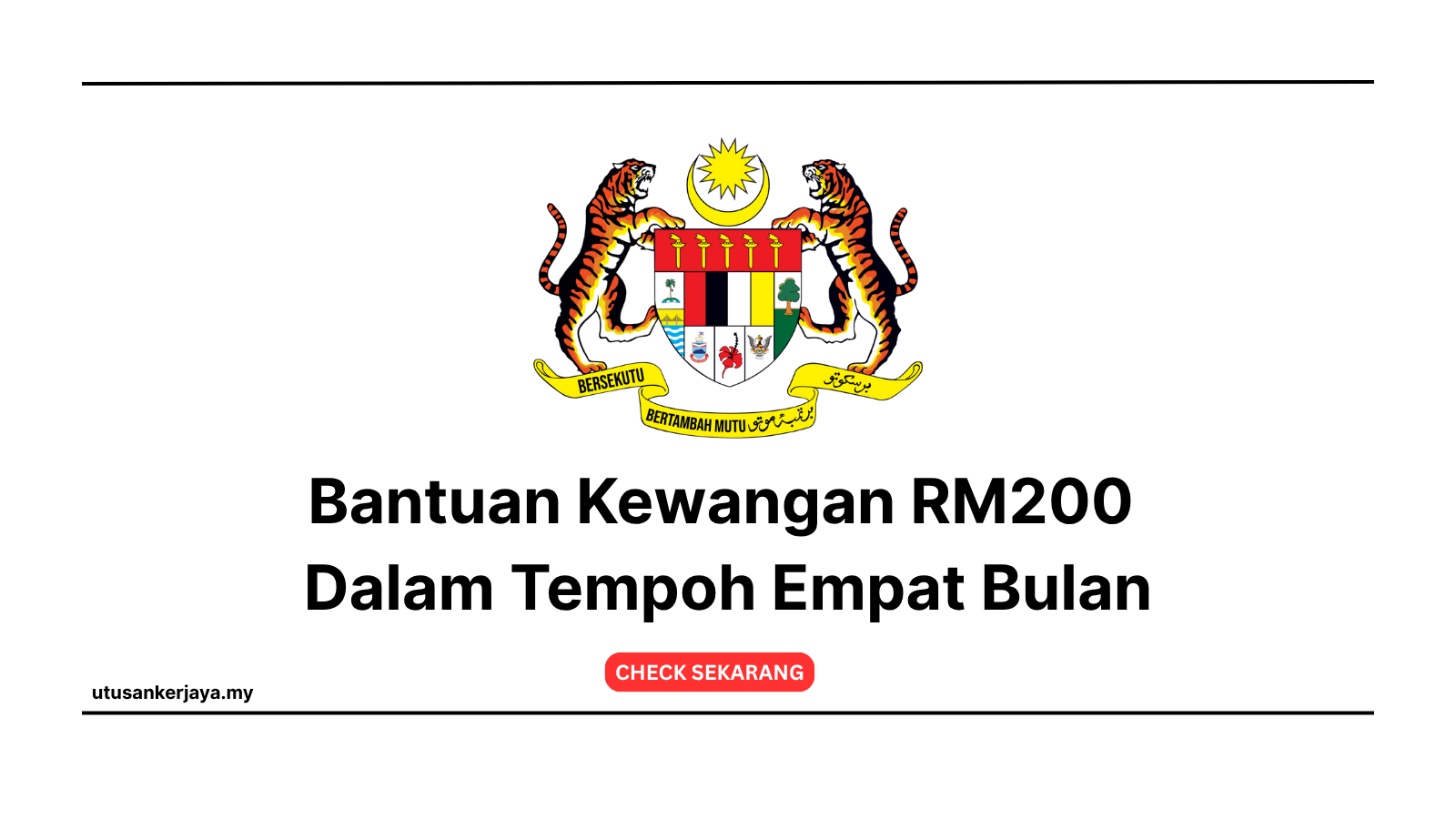Bantuan Kewangan RM200 Dalam Tempoh Empat Bulan